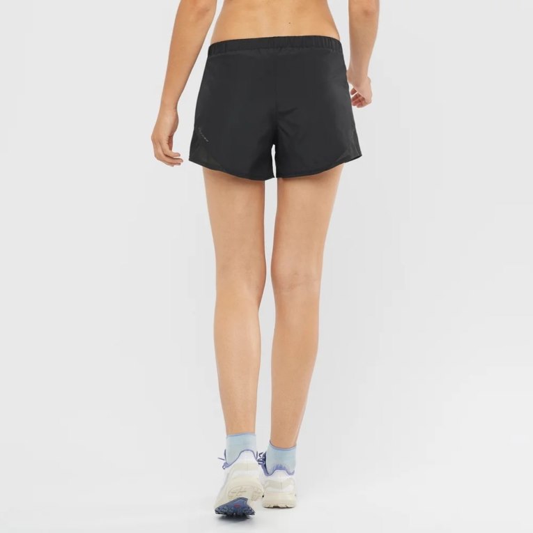 Salomon Cross Rebel 4'' Women's Running Shorts Black | 208-OZMPEU