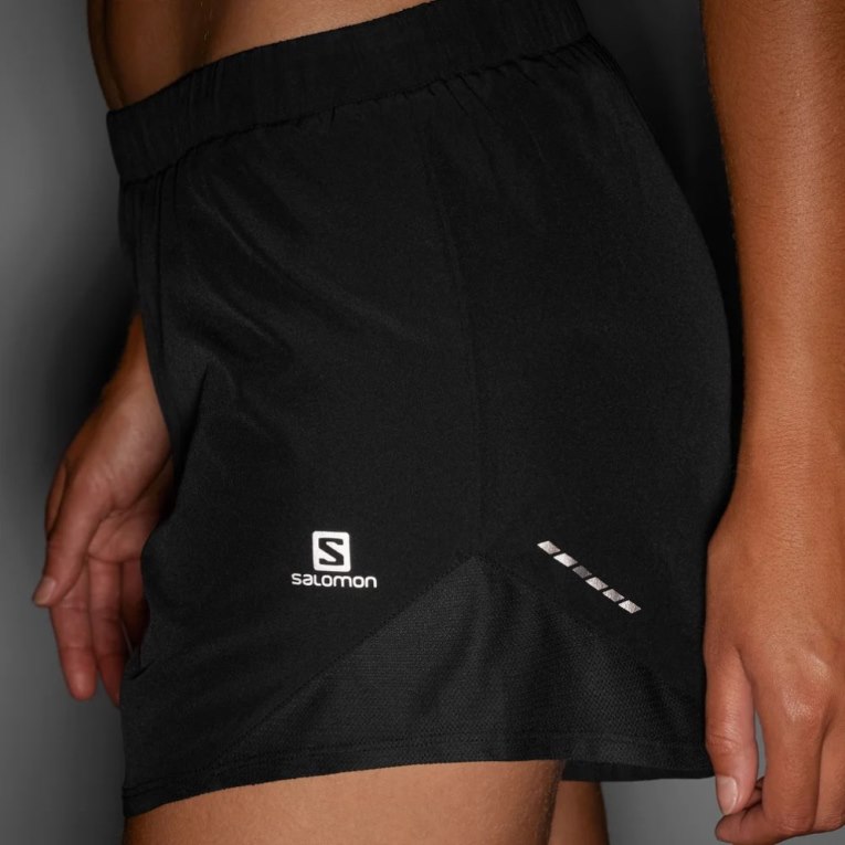 Salomon Cross Rebel 4'' Women's Running Shorts Black | 208-OZMPEU