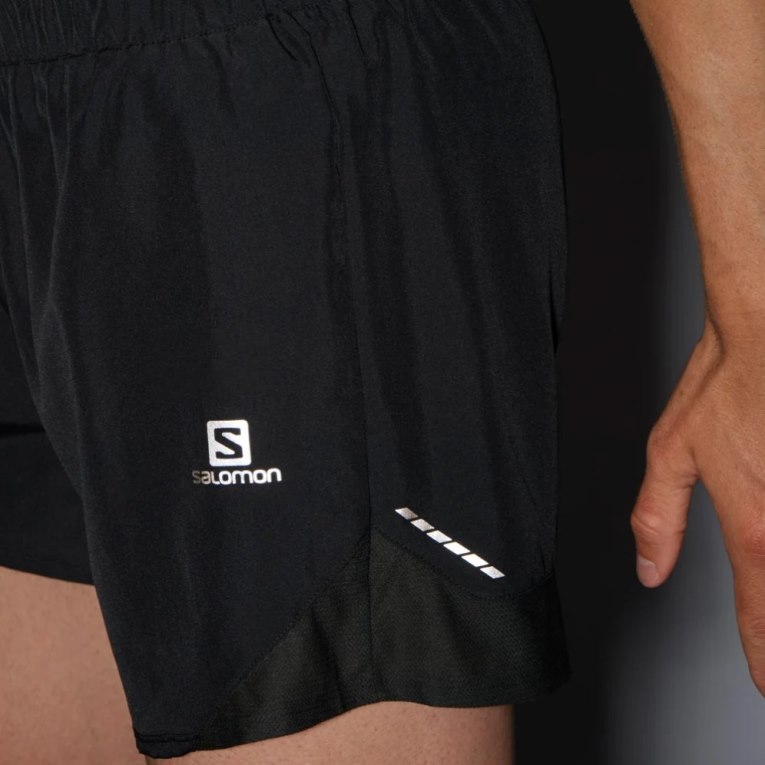 Salomon Cross Rebel 5'' Men's Shorts Black | 468-JWTYAI