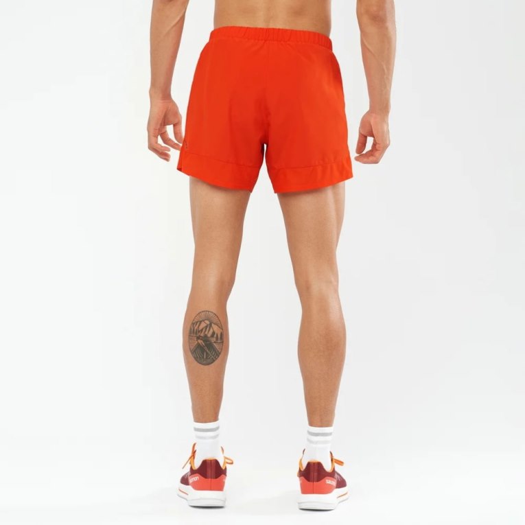 Salomon Cross Rebel 5'' Men's Shorts Red | 023-GNKBMP