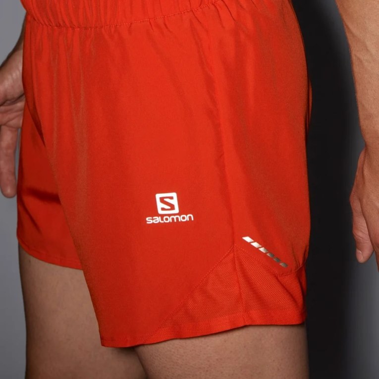 Salomon Cross Rebel 5'' Men's Shorts Red | 023-GNKBMP