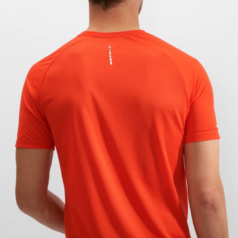 Salomon Cross Rebel Short Sleeve Men's T-Shirts Orange | 346-LEFAKI