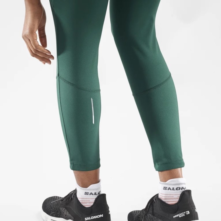 Salomon Cross Run 25'' Women's Running Tights Green | 274-ZGRXYL