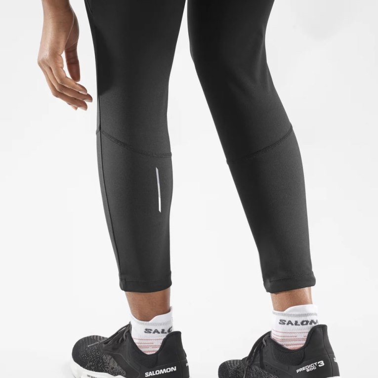 Salomon Cross Run 25'' Women's Running Tights Black | 684-QDYJMZ