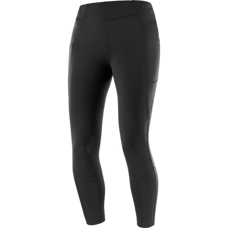 Salomon Cross Run 25'' Women's Running Tights Black | 684-QDYJMZ