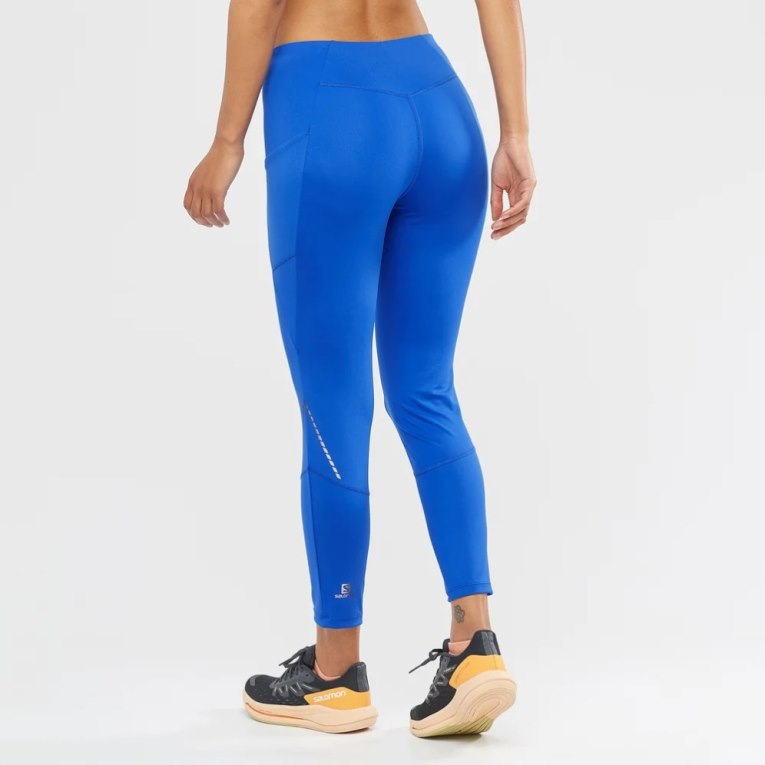 Salomon Cross Run 25'' Women's Running Tights Blue | 918-LETNCF