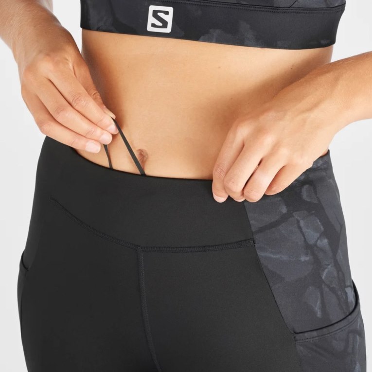 Salomon Cross Run 28'' Women's Running Tights Black | 236-LDPXRF