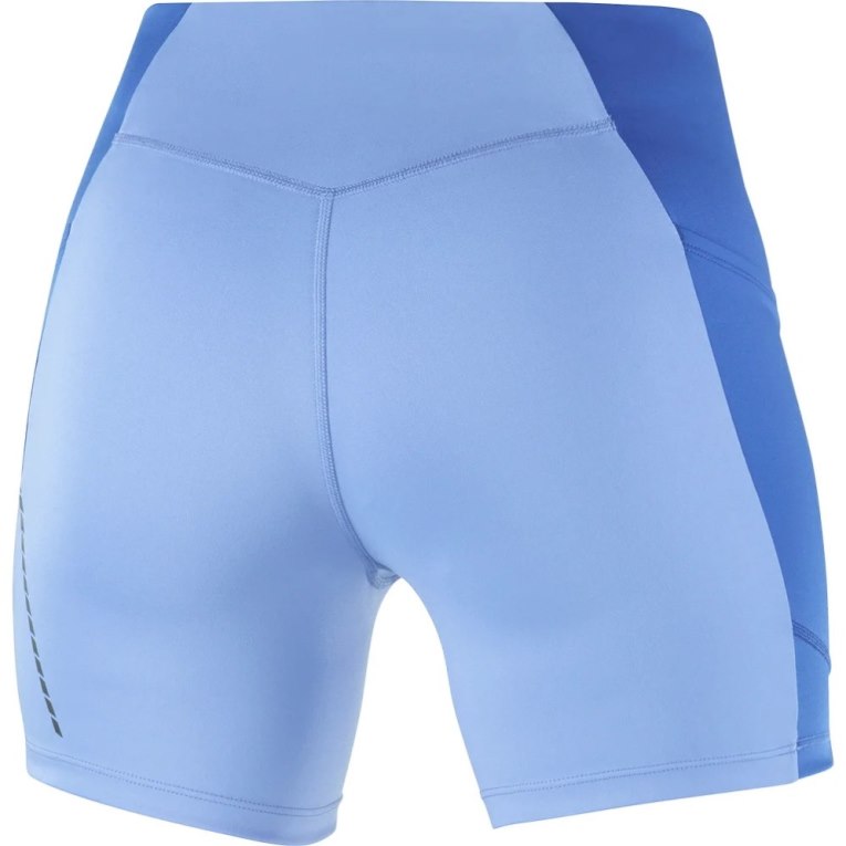 Salomon Cross Run 5'' Short Women's Running Tights Blue | 483-OFHBRI