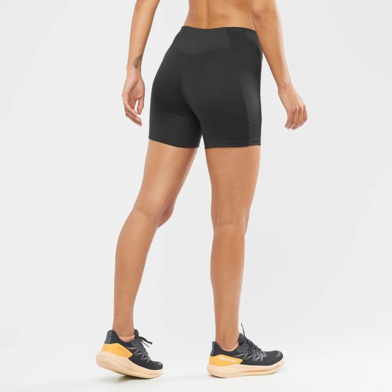 Salomon Cross Run 5'' Short Women's Running Tights Black | 865-BSYTAE