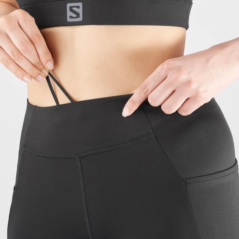 Salomon Cross Run 5'' Short Women's Running Tights Black | 865-BSYTAE