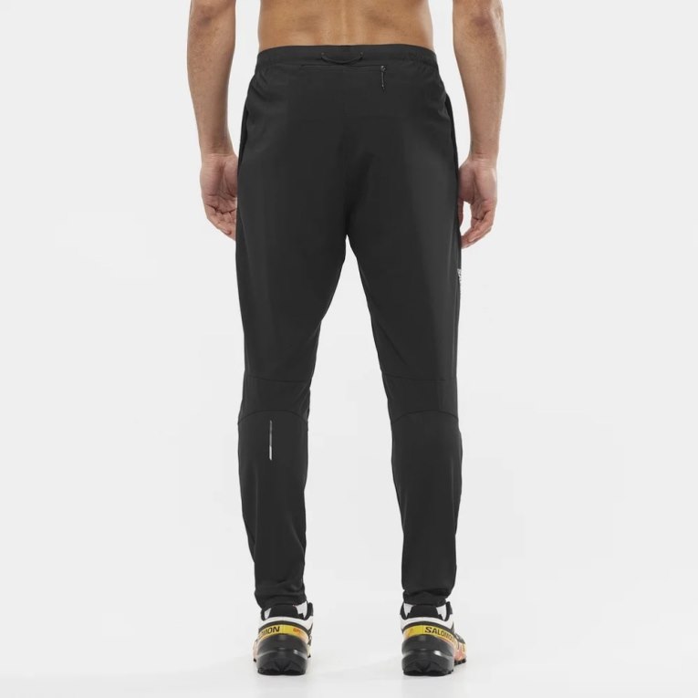 Salomon Cross Run Men's Sport Pants Black | 617-YMKIXJ