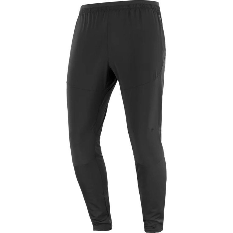 Salomon Cross Run Men's Sport Pants Black | 617-YMKIXJ