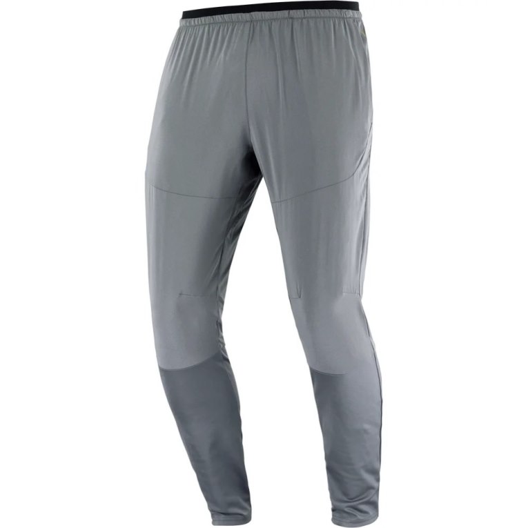 Salomon Cross Run Men's Sport Pants Grey | 032-JILEPR