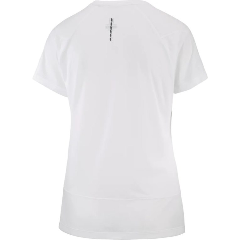 Salomon Cross Run Short Sleeve Women's T-Shirts White | 938-FAVQRC