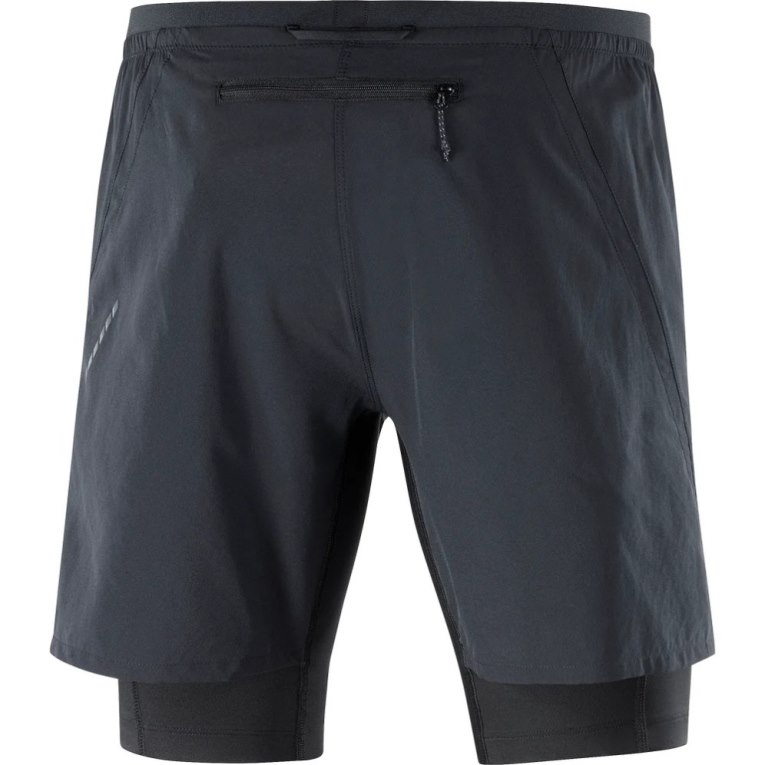 Salomon Cross Twinskin Men's Shorts Black | 971-GUKCEF