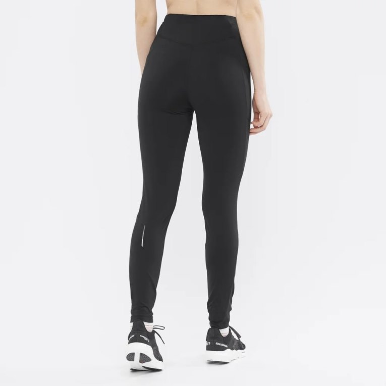 Salomon Cross Warm 28'' Women's Running Tights Black | 709-VQJMTD