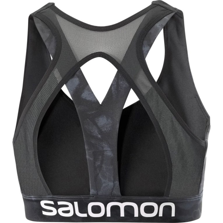 Salomon Cross Women's Run Bras Black | 634-SMFZEA