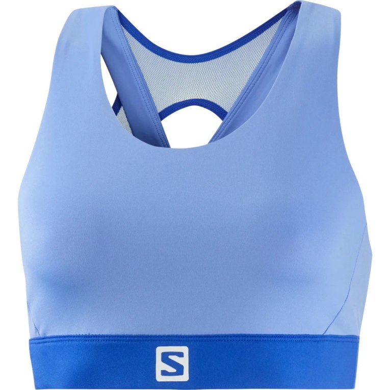 Salomon Cross Women's Run Bras Blue | 812-ZCFYNR