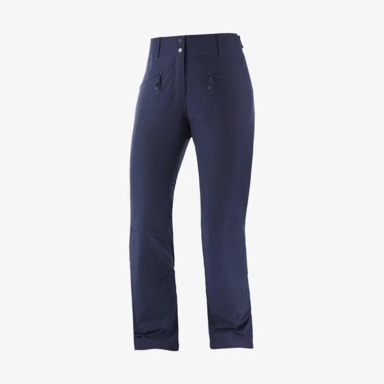 Salomon Edge Women's Ski Pants Navy | 306-ZTJGWM