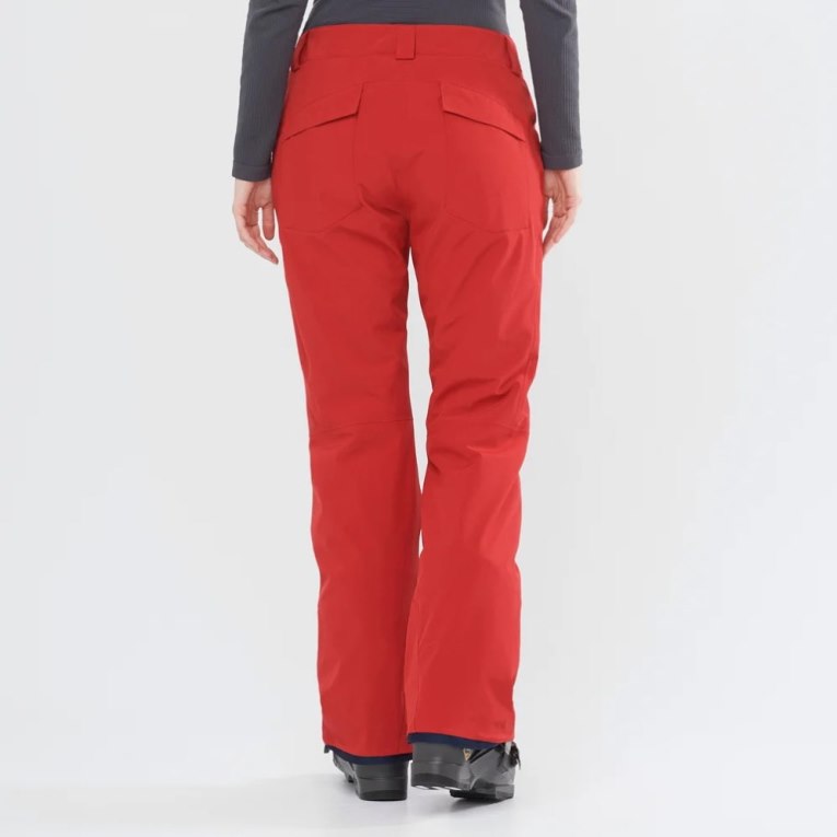 Salomon Edge Women's Ski Pants Red | 367-RQJGON