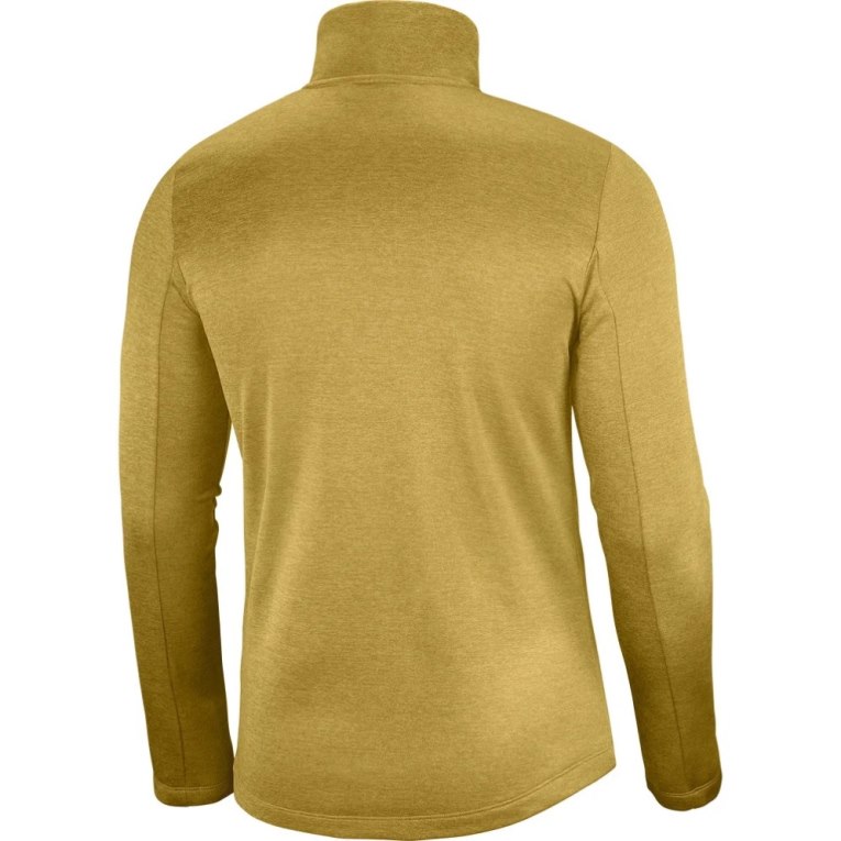 Salomon Essential Lightwarm Seamless Half Zip Men's Sweatshirt Gold | 627-QLXSWU