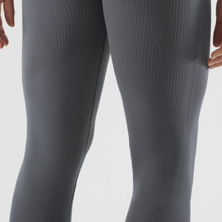 Salomon Essential Seamless Women's Running Tights Dark Grey | 604-GZHKVW