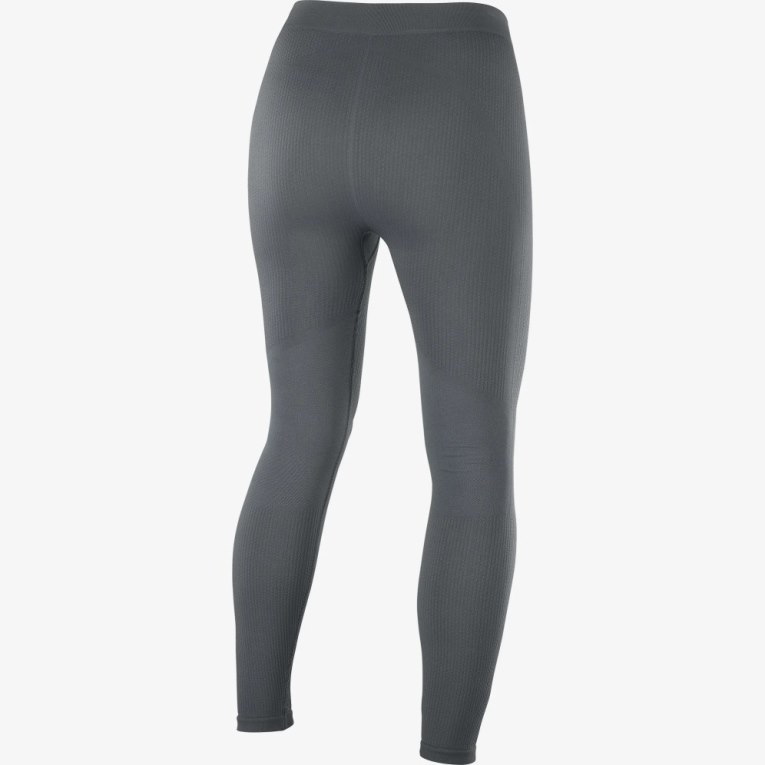 Salomon Essential Seamless Women's Running Tights Dark Grey | 604-GZHKVW