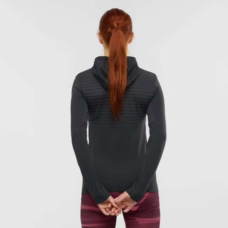 Salomon Essential Seamless Women's Sweatshirt Black | 865-YMWSNB