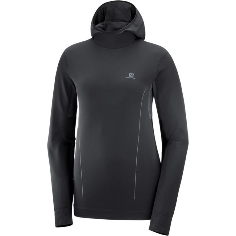 Salomon Essential Seamless Women's Sweatshirt Black | 865-YMWSNB