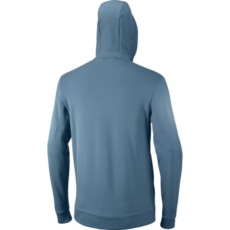 Salomon Essential Warm Fleece Men's Jackets Blue | 865-BFHPMR