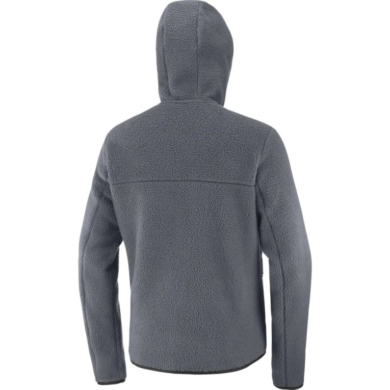 Salomon Essential Warm Teddy Men's Jackets Dark Grey | 543-TMDAVR