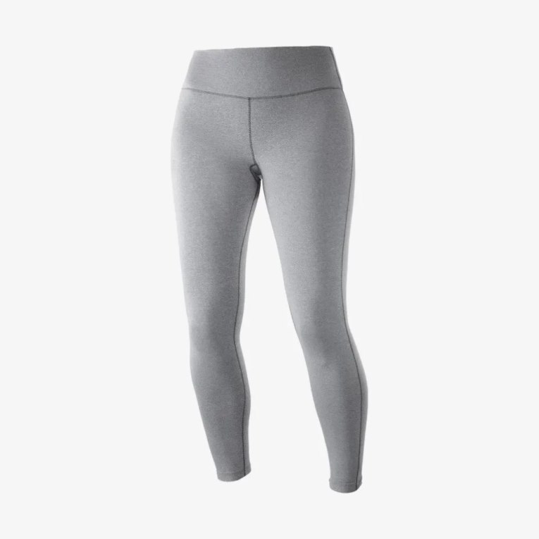 Salomon Essential Warm Women's Running Tights Grey | 812-IZONKL