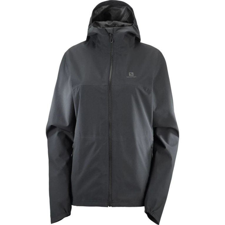 Salomon Essential Waterproof 2.5 L Women's Shell Jackets Black | 203-ACGHNL