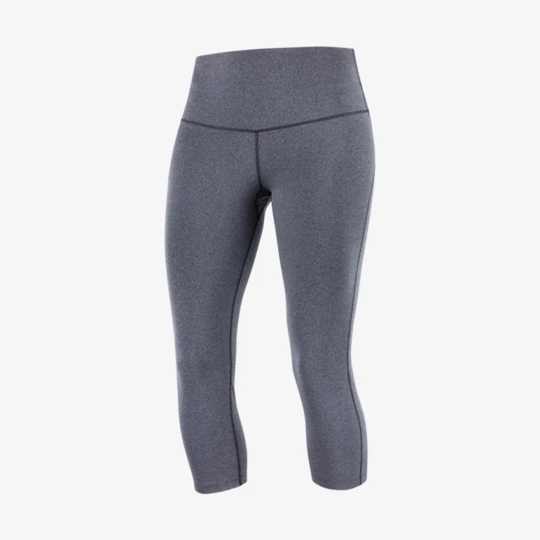 Salomon Essential Women's Running Tights Dark Grey | 780-YSMVEG