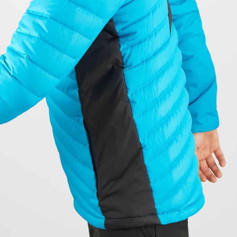 Salomon Essential Xwarm Down Men's Insulated Jackets Turquoise | 314-SJQXRB