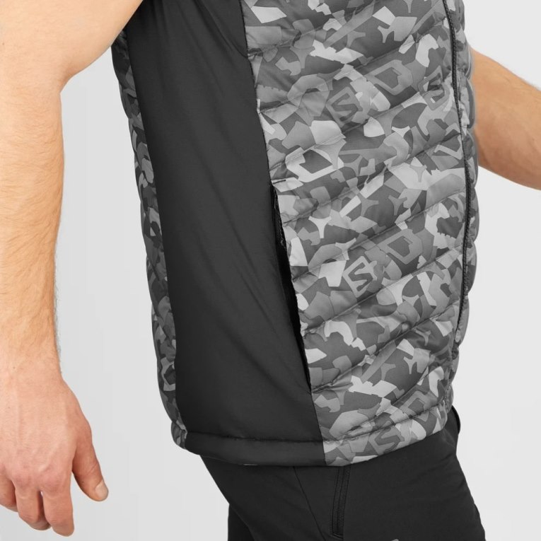 Salomon Essential Xwarm Down Men's Insulated Vests Camo | 578-INVMJD