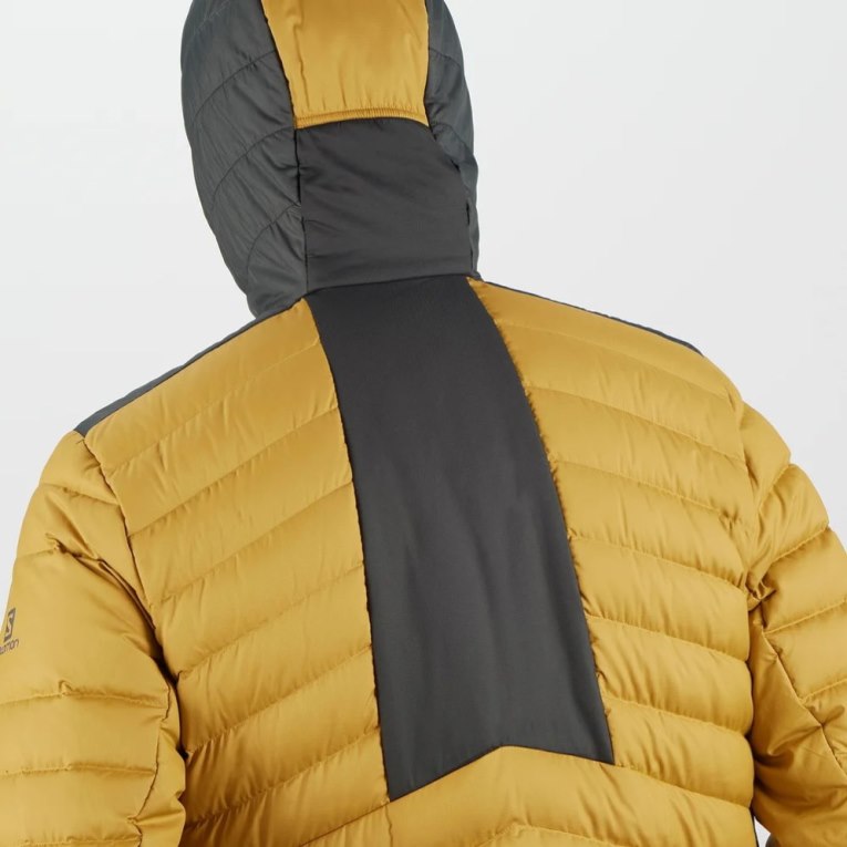 Salomon Essential Xwarm Down Men's Insulated Jackets Yellow | 796-VRDFAQ