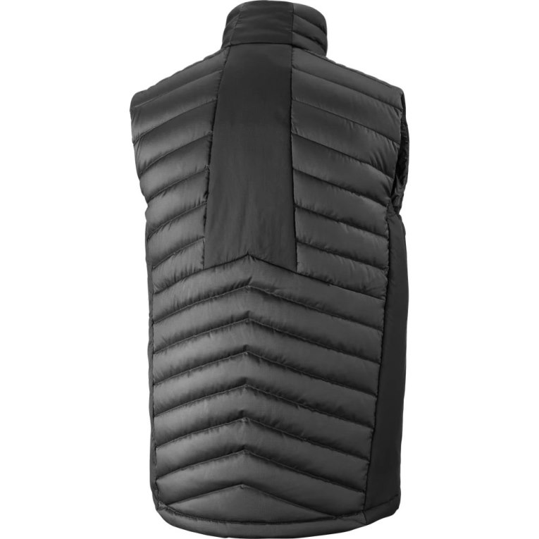 Salomon Essential Xwarm Down Men's Insulated Vests Black | 914-WYNHIV