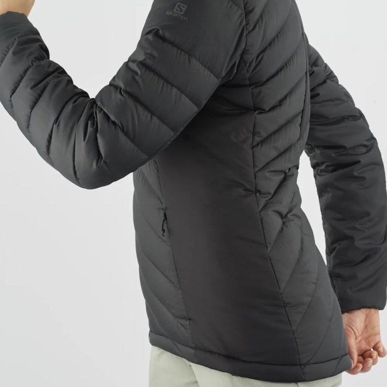 Salomon Essential Xwarm Down Women's Insulated Jackets Black | 745-QTLASB