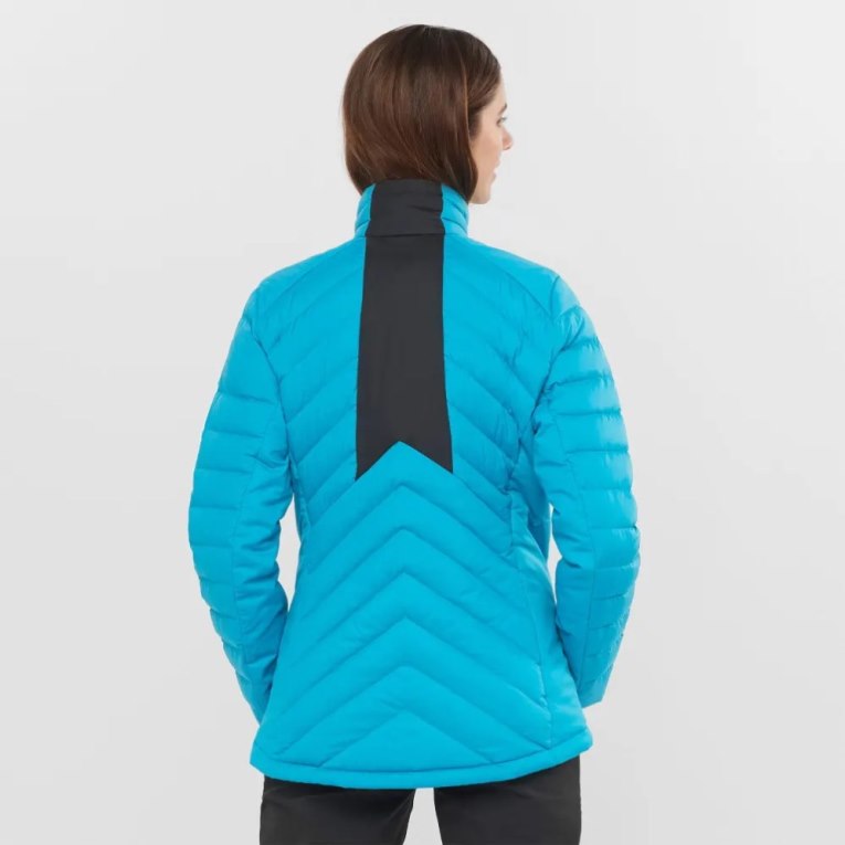 Salomon Essential Xwarm Down Women's Insulated Jackets Turquoise | 942-NMHIOA