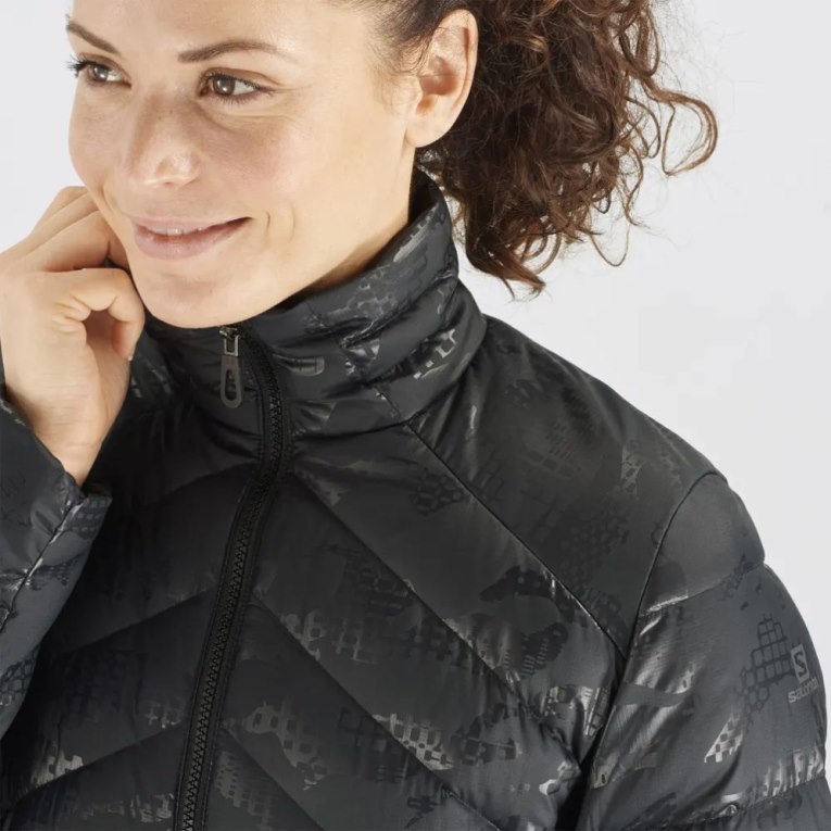 Salomon Essential Xwarm Down Women's Insulated Jackets Black | 972-SYFRLP