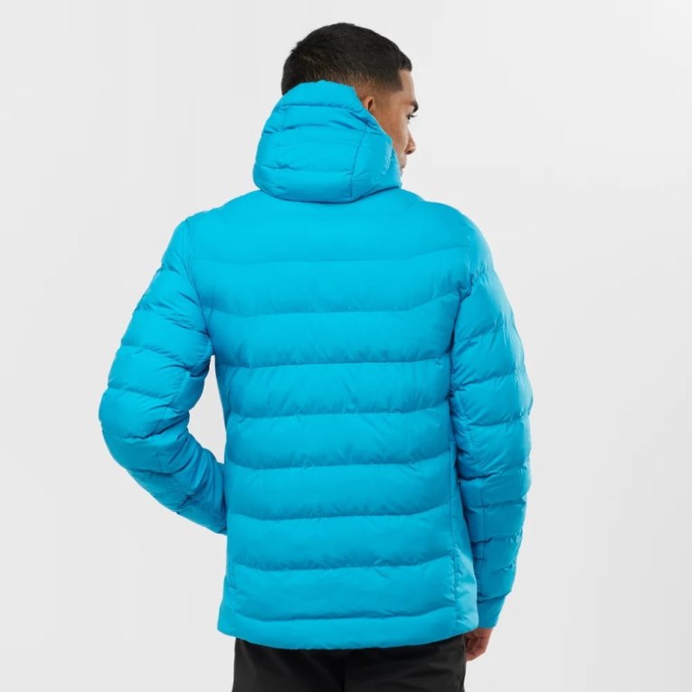 Salomon Essential Xwarm Men's Insulated Jackets Turquoise | 642-KXGFQW