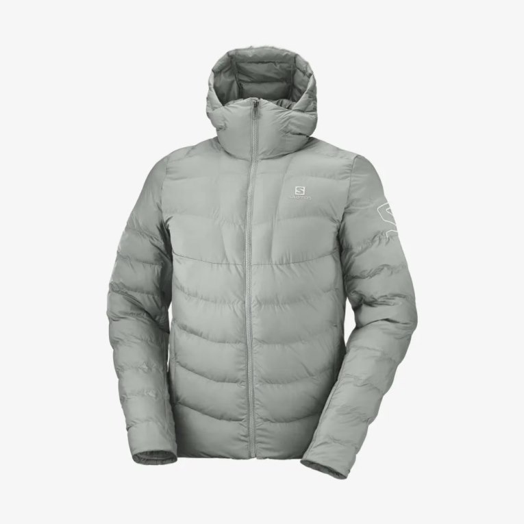 Salomon Essential Xwarm Men's Insulated Jackets Grey | 643-GHEIQY