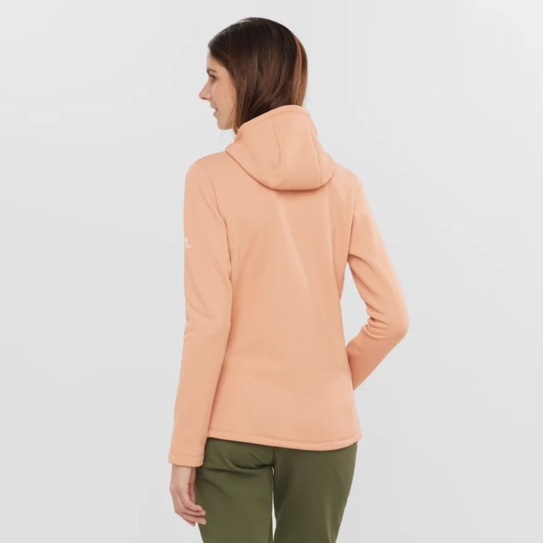 Salomon Essential Xwarm Women's Jackets Apricot | 039-IYWUQN