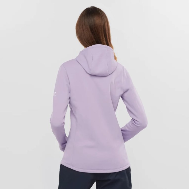 Salomon Essential Xwarm Women's Jackets Lavender | 953-CHXERW