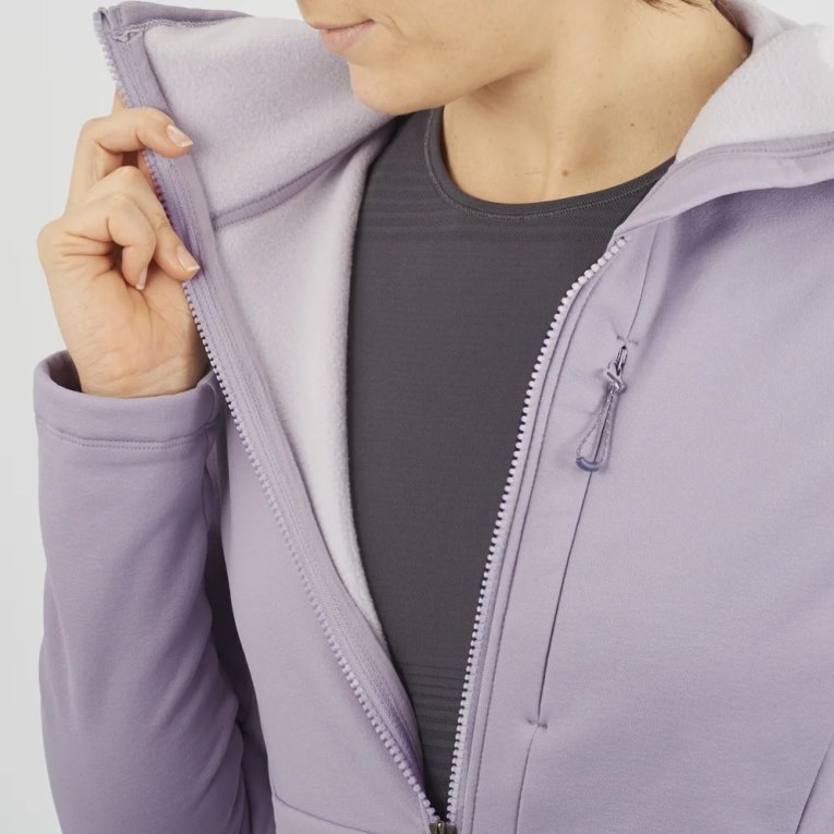 Salomon Essential Xwarm Women's Jackets Lavender | 953-CHXERW