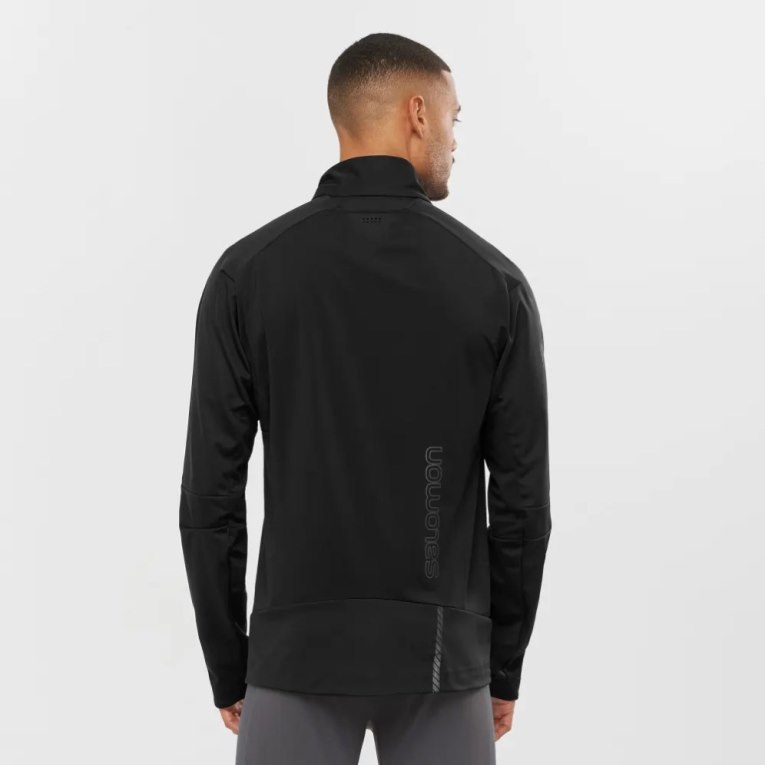 Salomon Gore Tex Infinium Windstopper Pro Men's Jackets Black | 462-CKMODJ