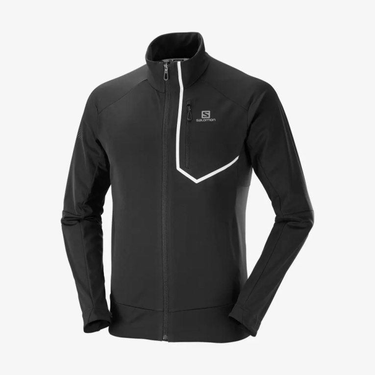 Salomon Gore Tex Infinium Windstopper Pro Men's Jackets Black | 462-CKMODJ