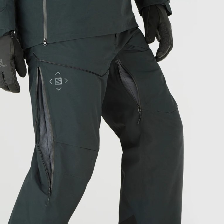 Salomon Gravity Gore Tex Men's Ski Pants Black | 509-NUSAKJ