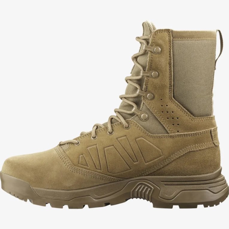 Salomon Guardian Men's Tactical Boots Brown | 241-FJVCLD